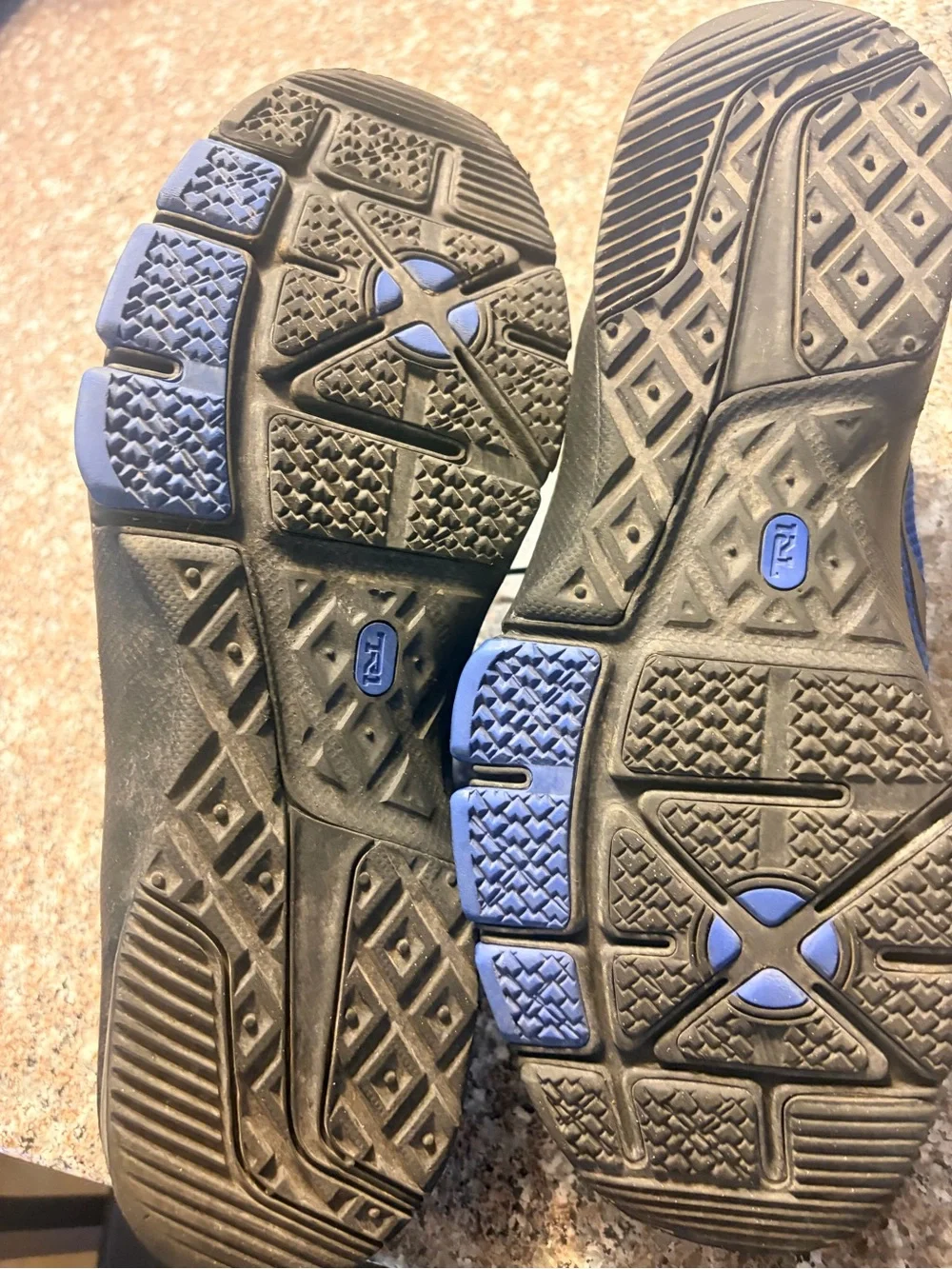 Nike Men’s Royal Blue and Black Athletic Training Shoes